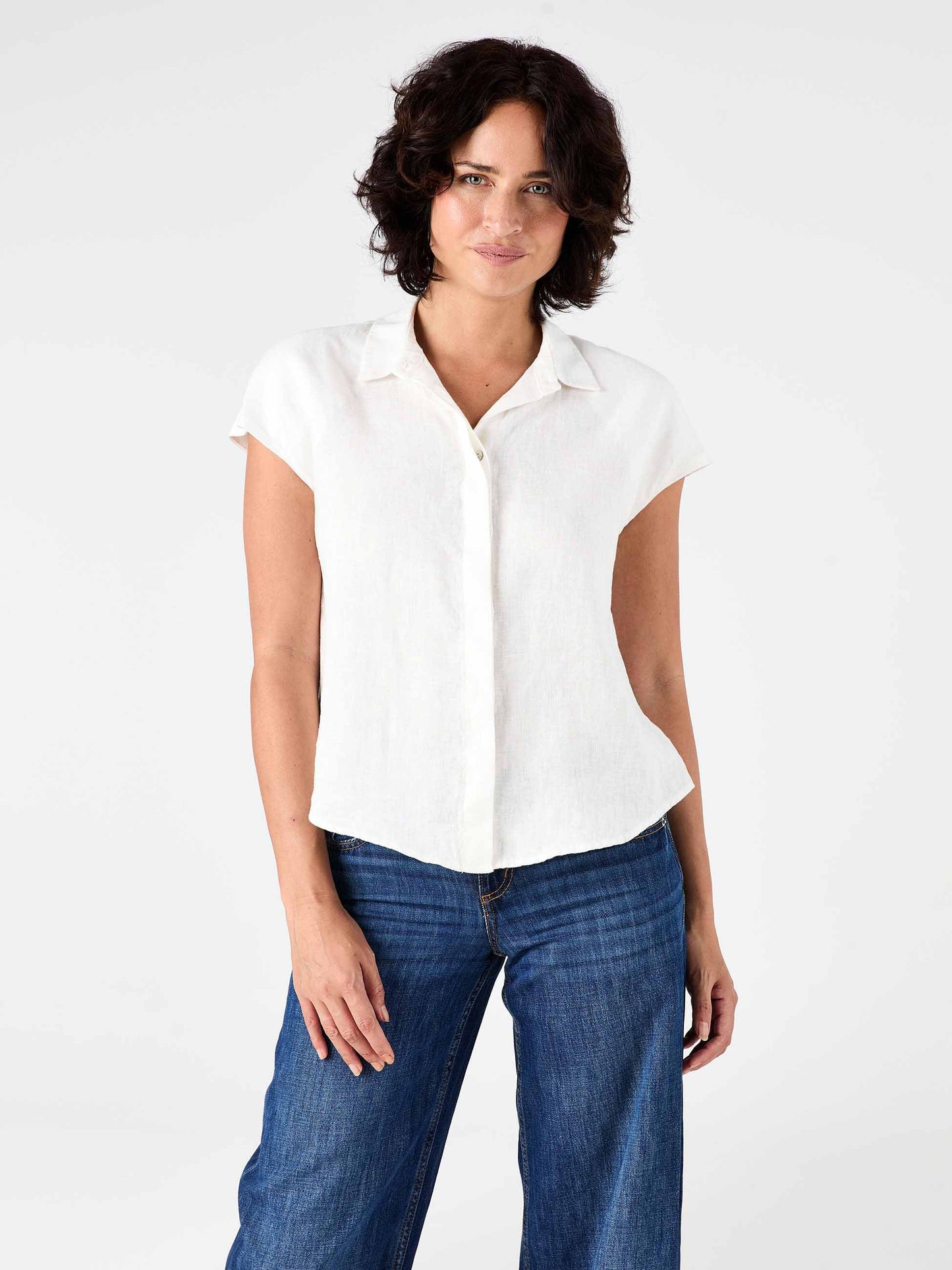 Laurel Linen Shirt White