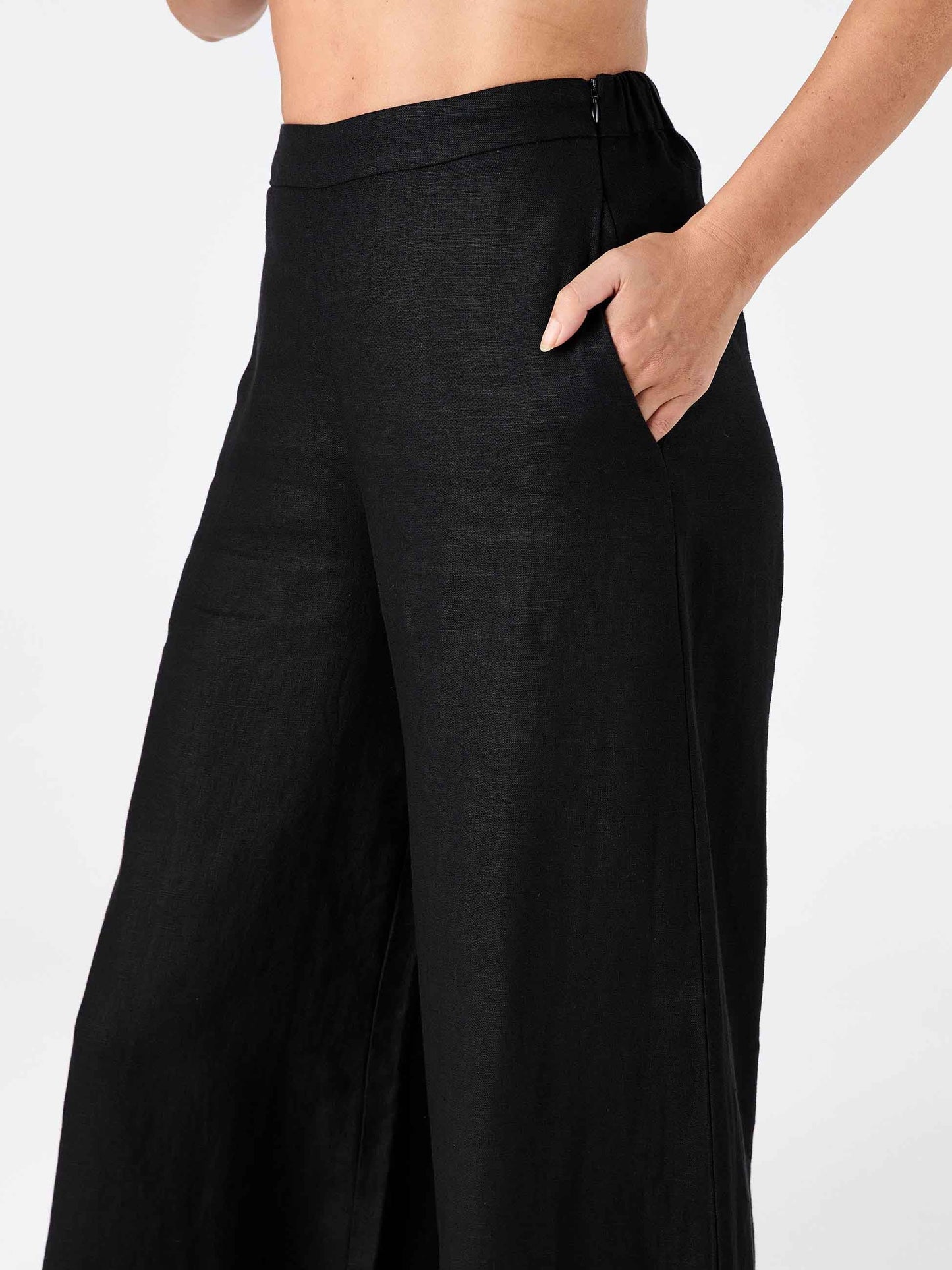 Laurel Linen Pant - Black