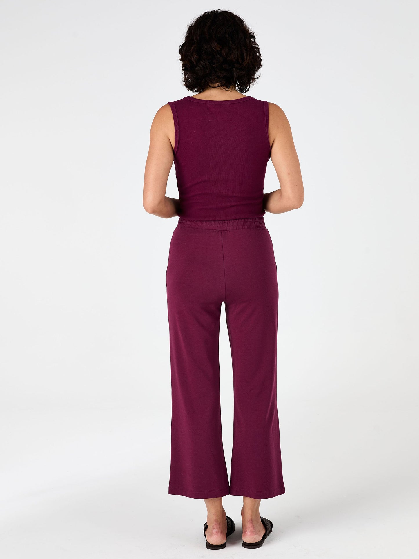 Tapered Sweat Pant - Ruby