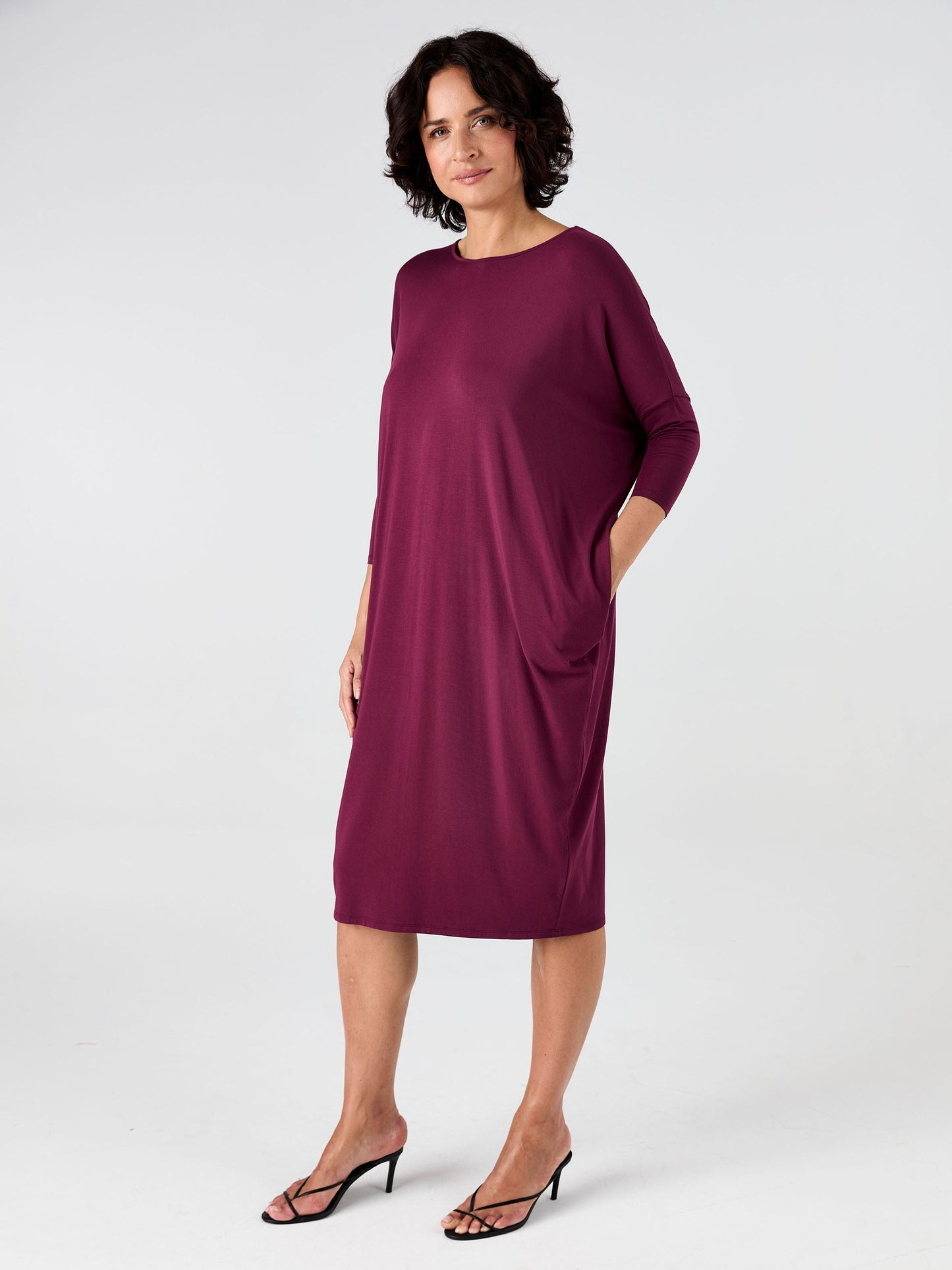 Easy Flow Dress - Ruby