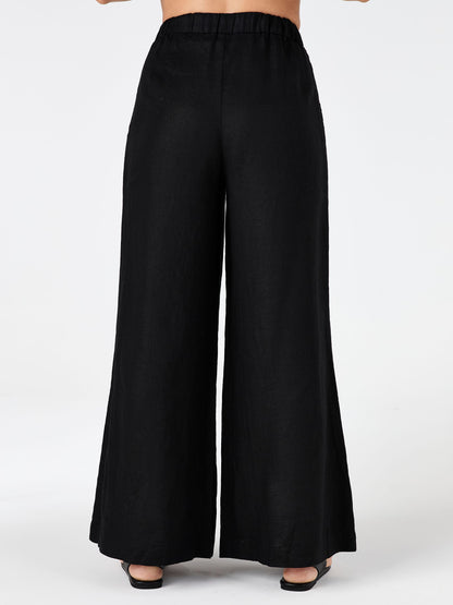 Laurel Linen Pant - Black