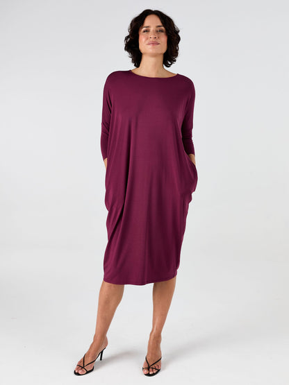 Easy Flow Dress - Ruby