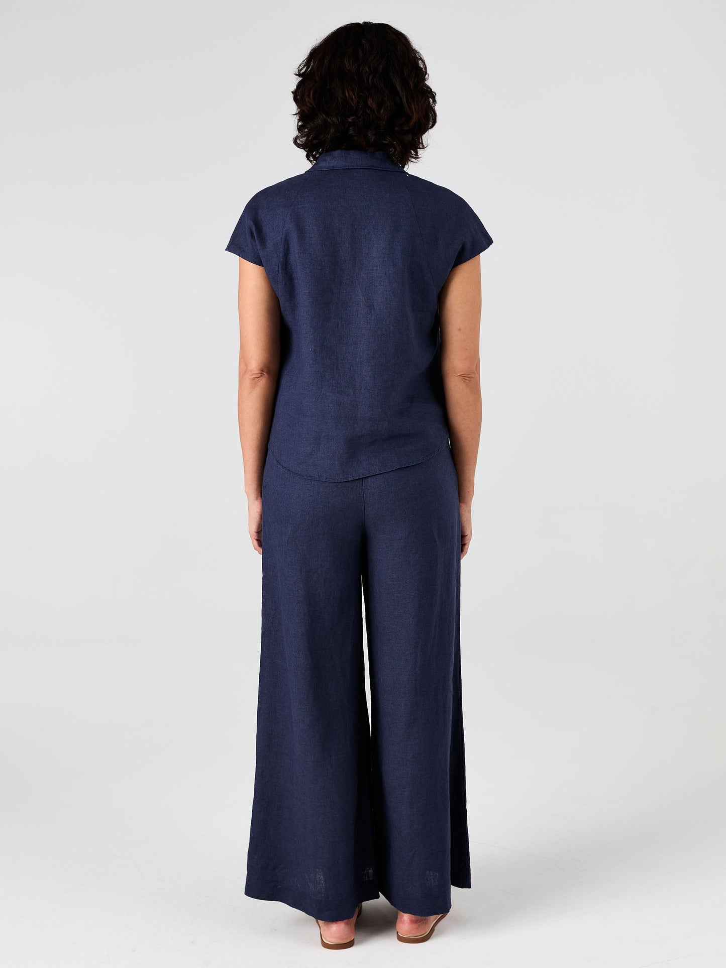 Laurel Linen Shirt - Navy