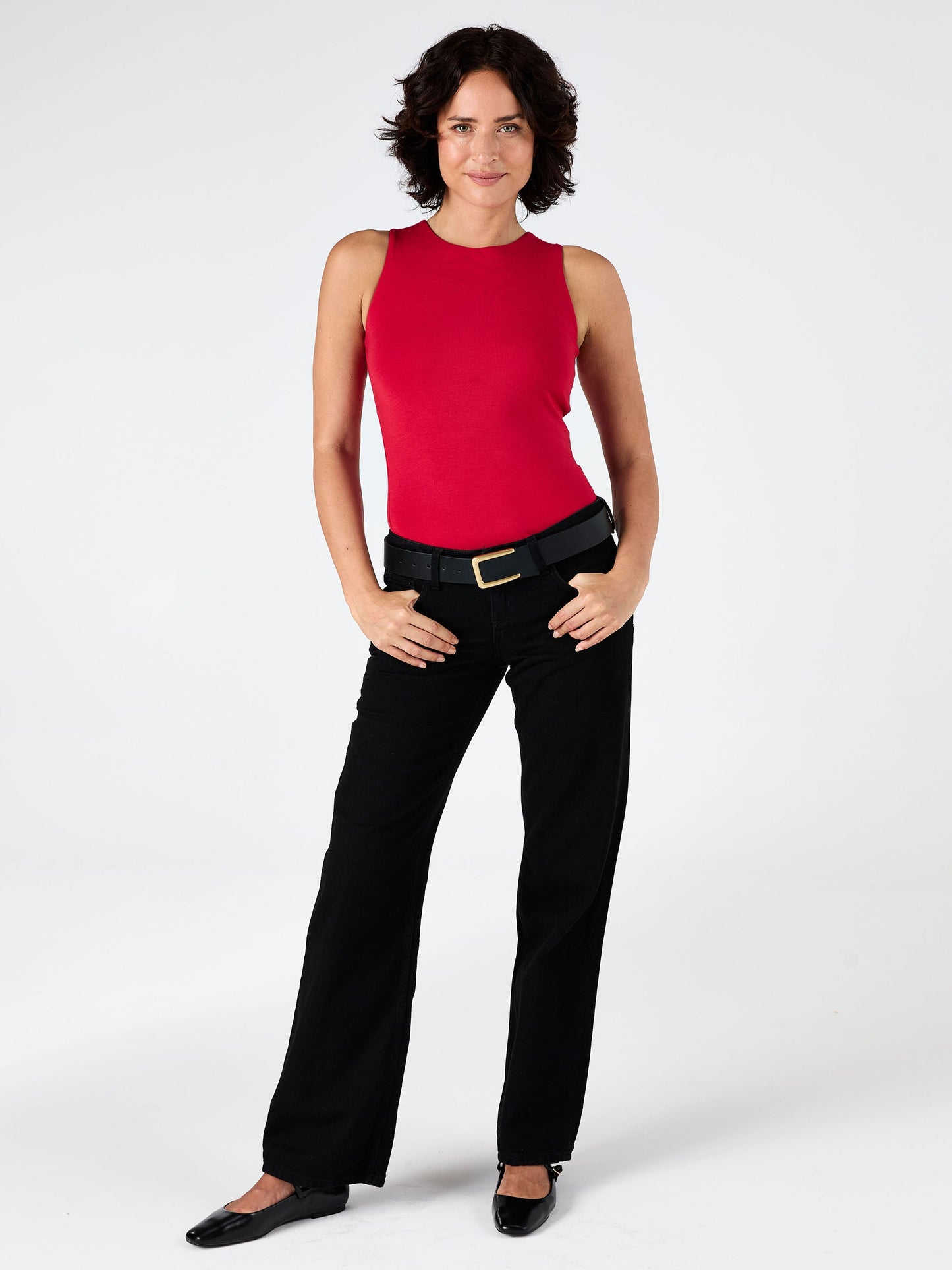 Bruna Tank - Cherry