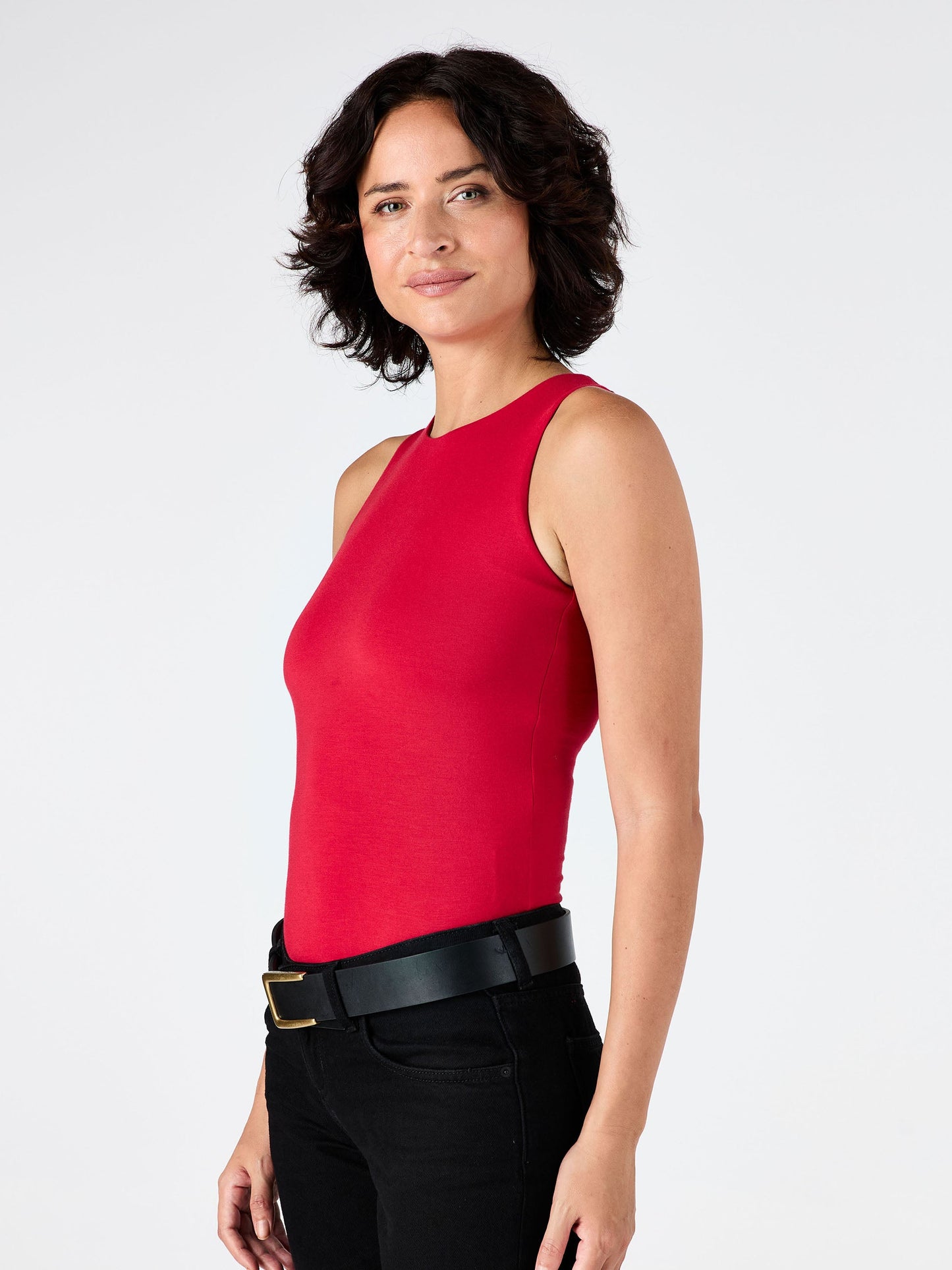 Bruna Tank - Cherry