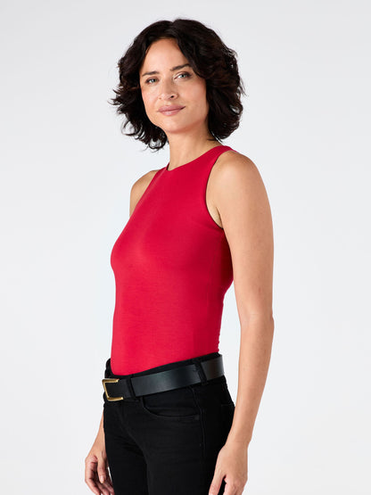 Bruna Tank - Cherry