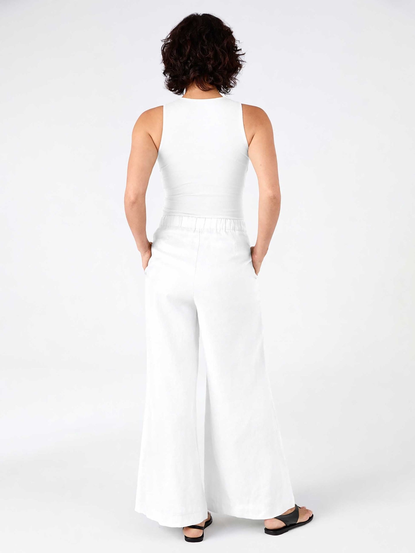 Laurel Linen Pant - White