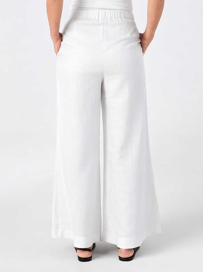 Laurel Linen Pant - White
