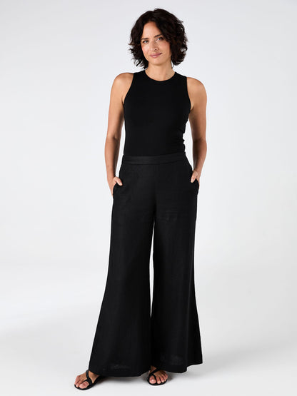Laurel Linen Pant - Black