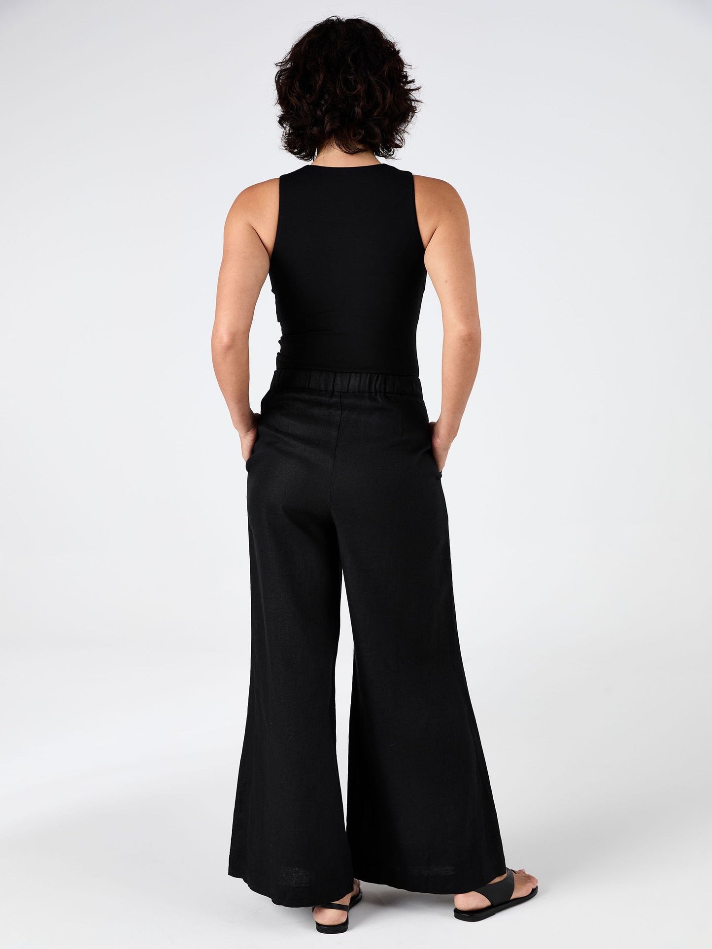 Laurel Linen Pant - Black