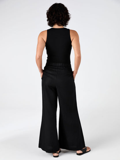 Laurel Linen Pant - Black