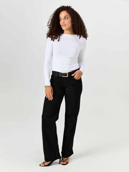 Ela Long Sleeve Top - White
