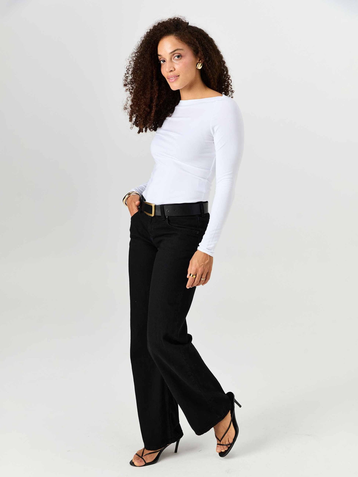 Ela Long Sleeve Top - White