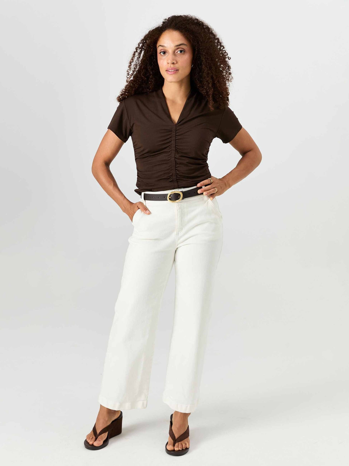 Brisa Top - Coffee Bean