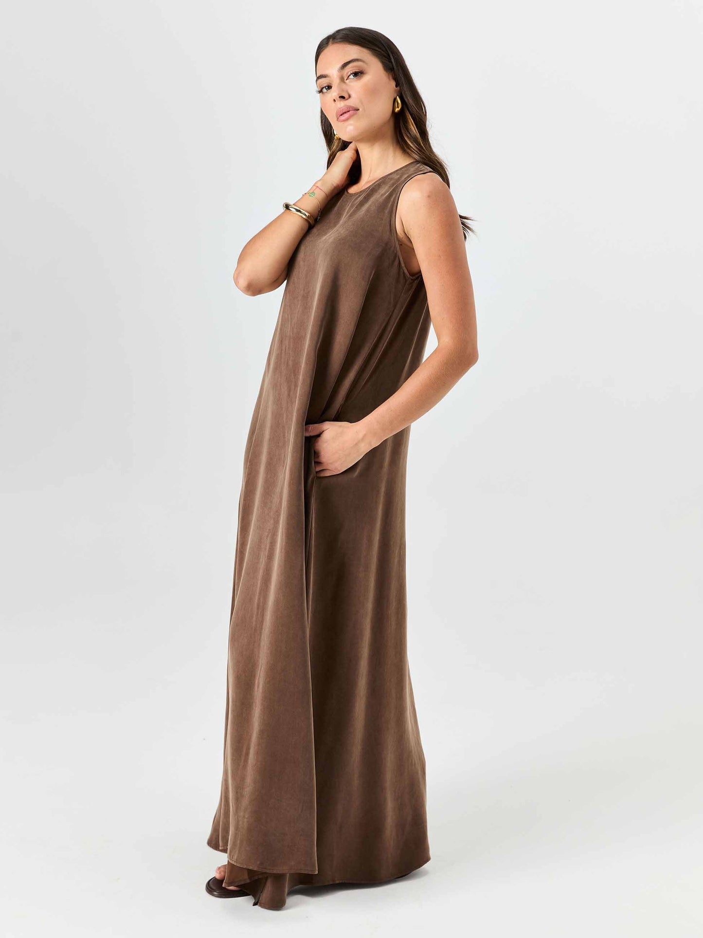 Elina Dress - Mocha
