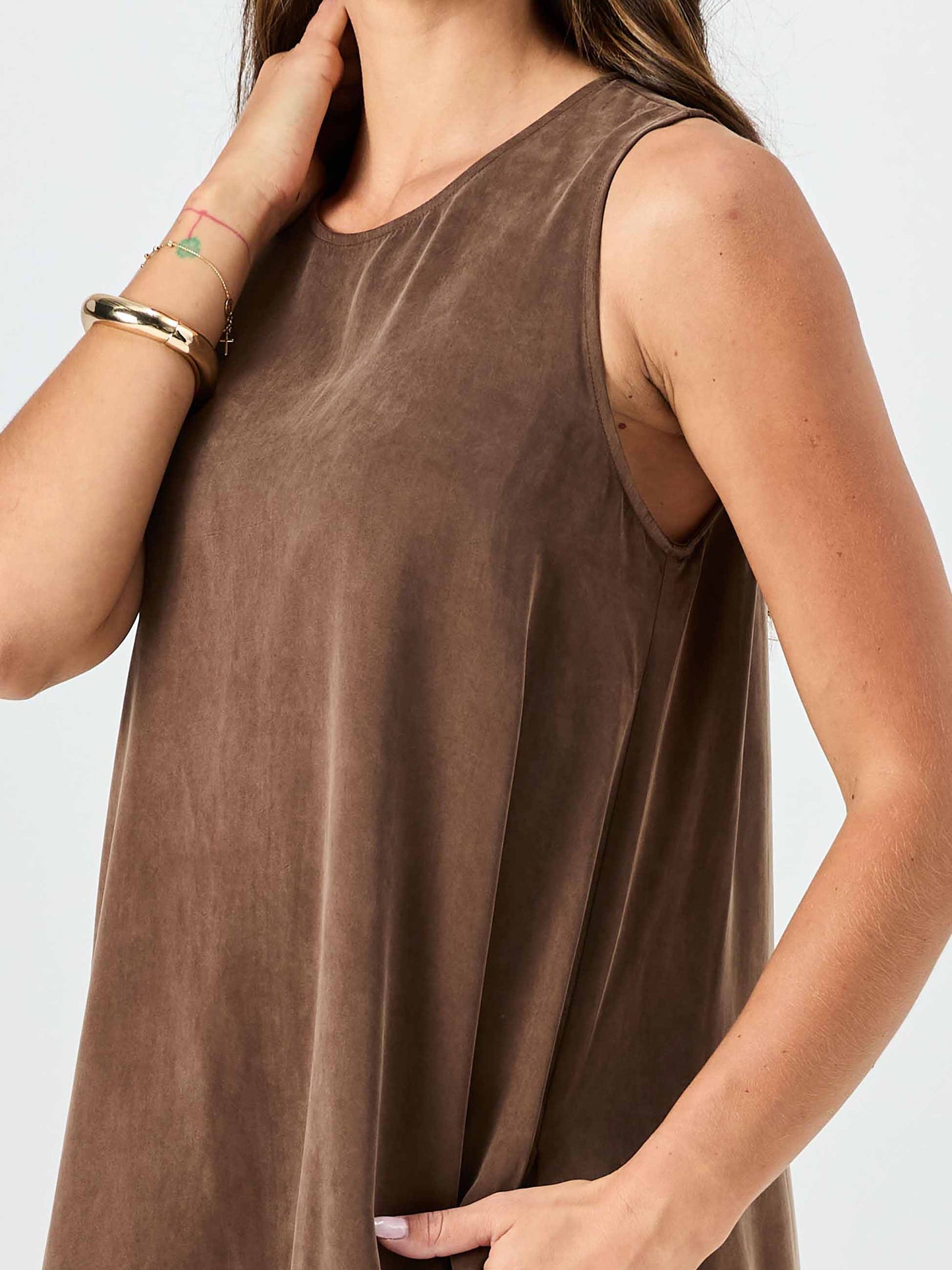 Elina Dress - Mocha
