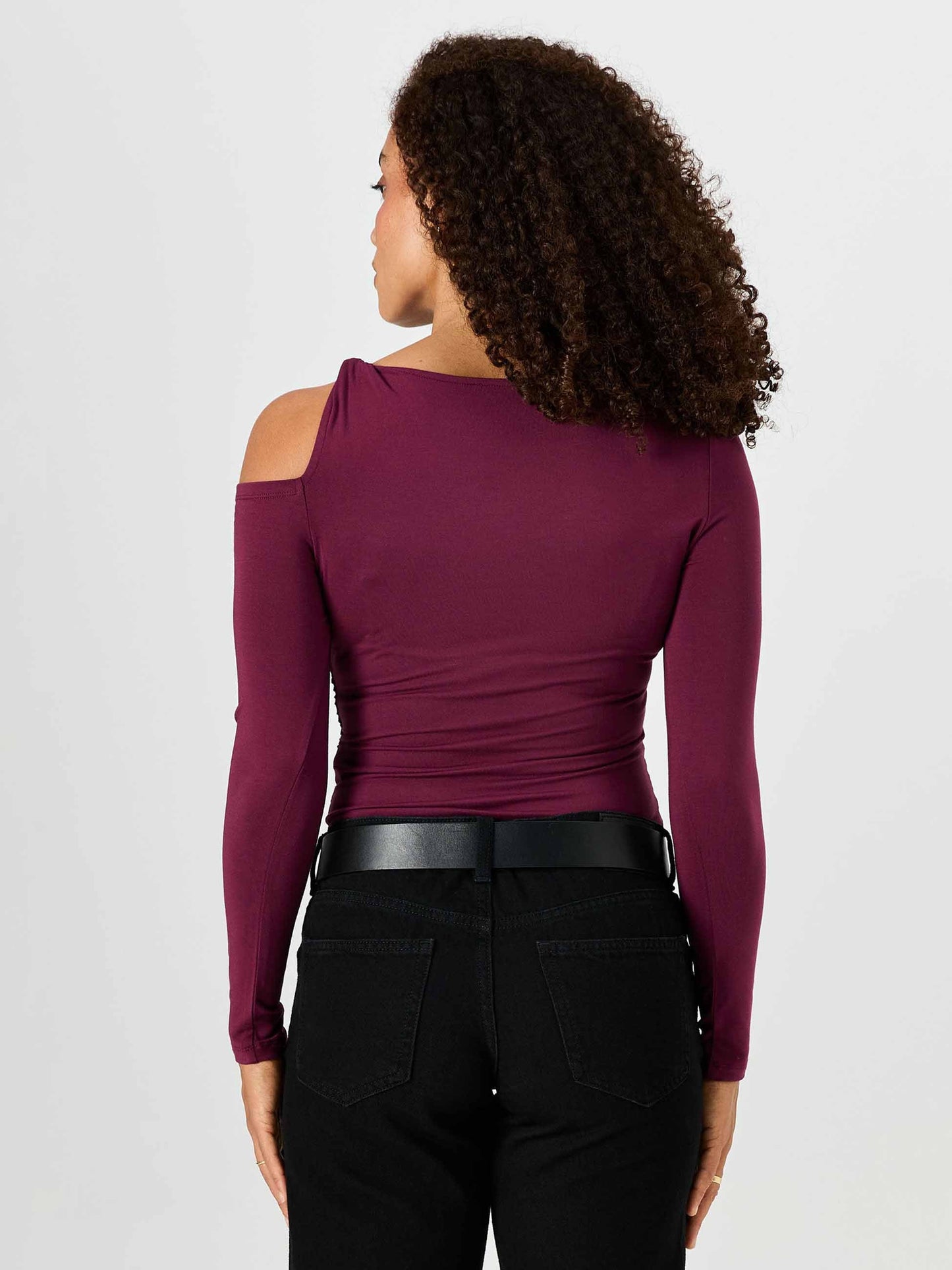Twist Long Sleeve Top - Ruby