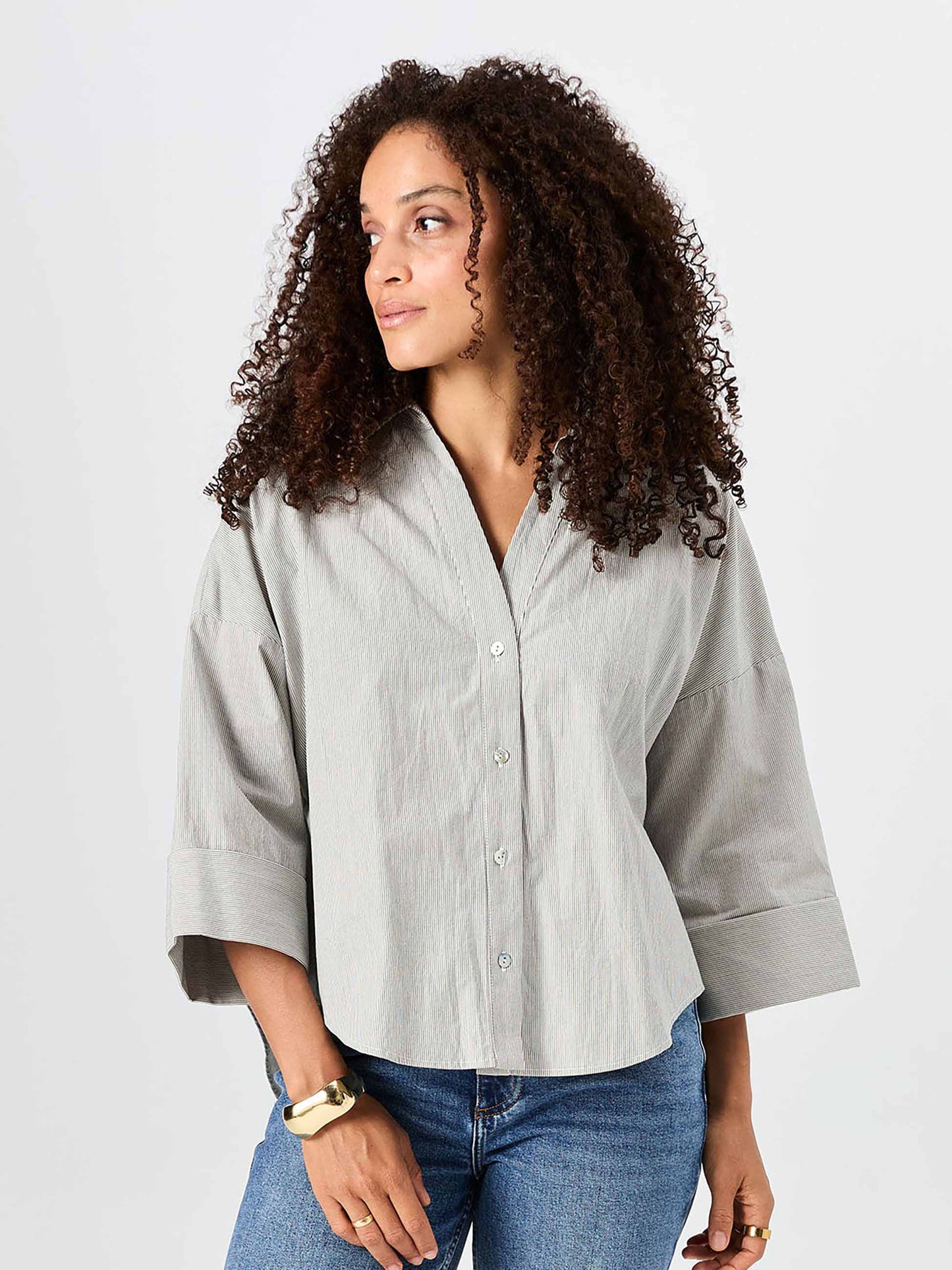 The Element Shirt - Black & White Stripe