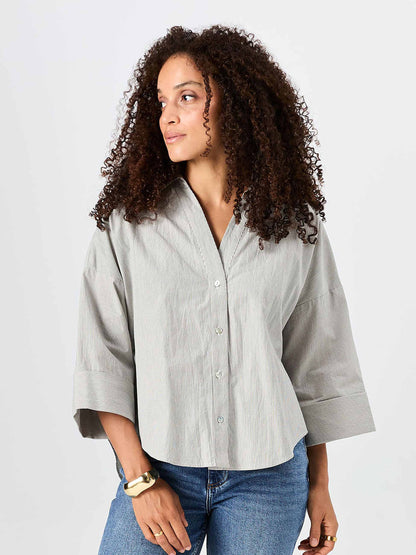 The Element Shirt - Black & White Stripe