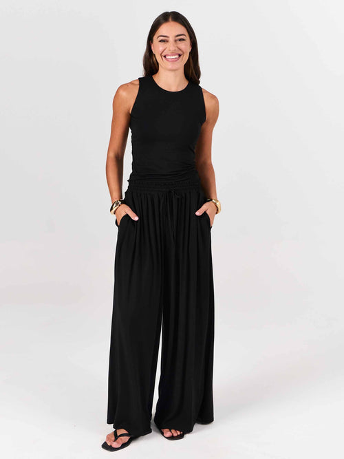 Rose Modal Pant - Black