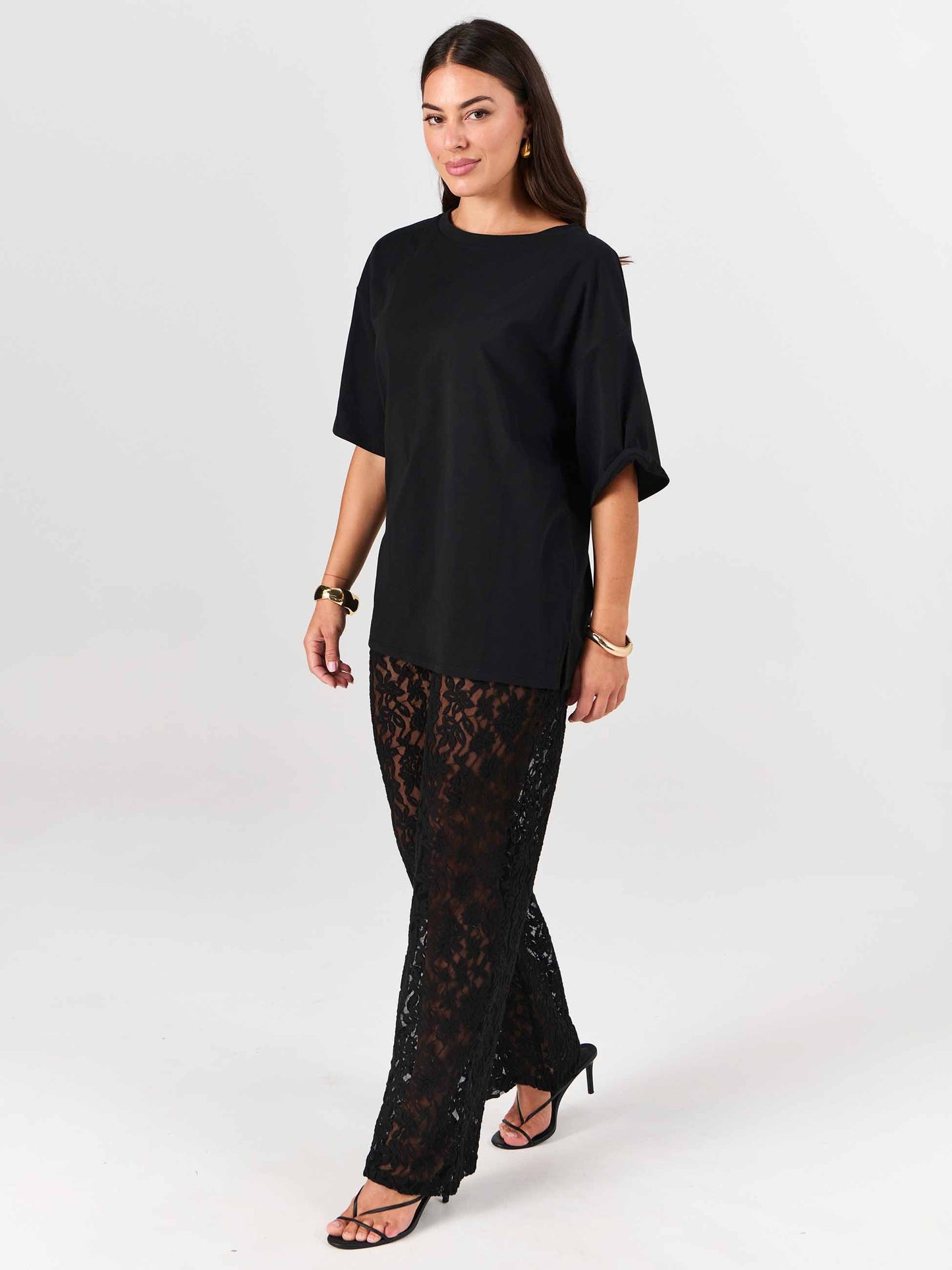 Chantelle Lace Pant - Black