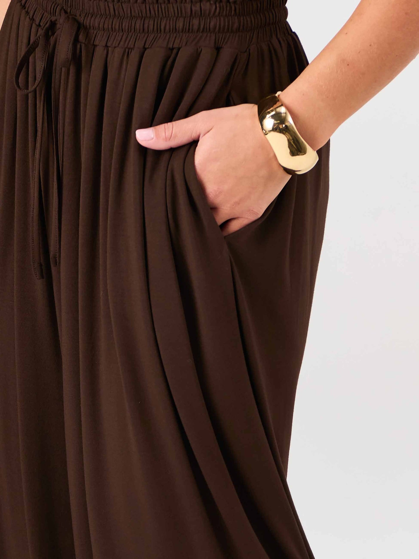 Rose Modal Pant - Coffee Bean