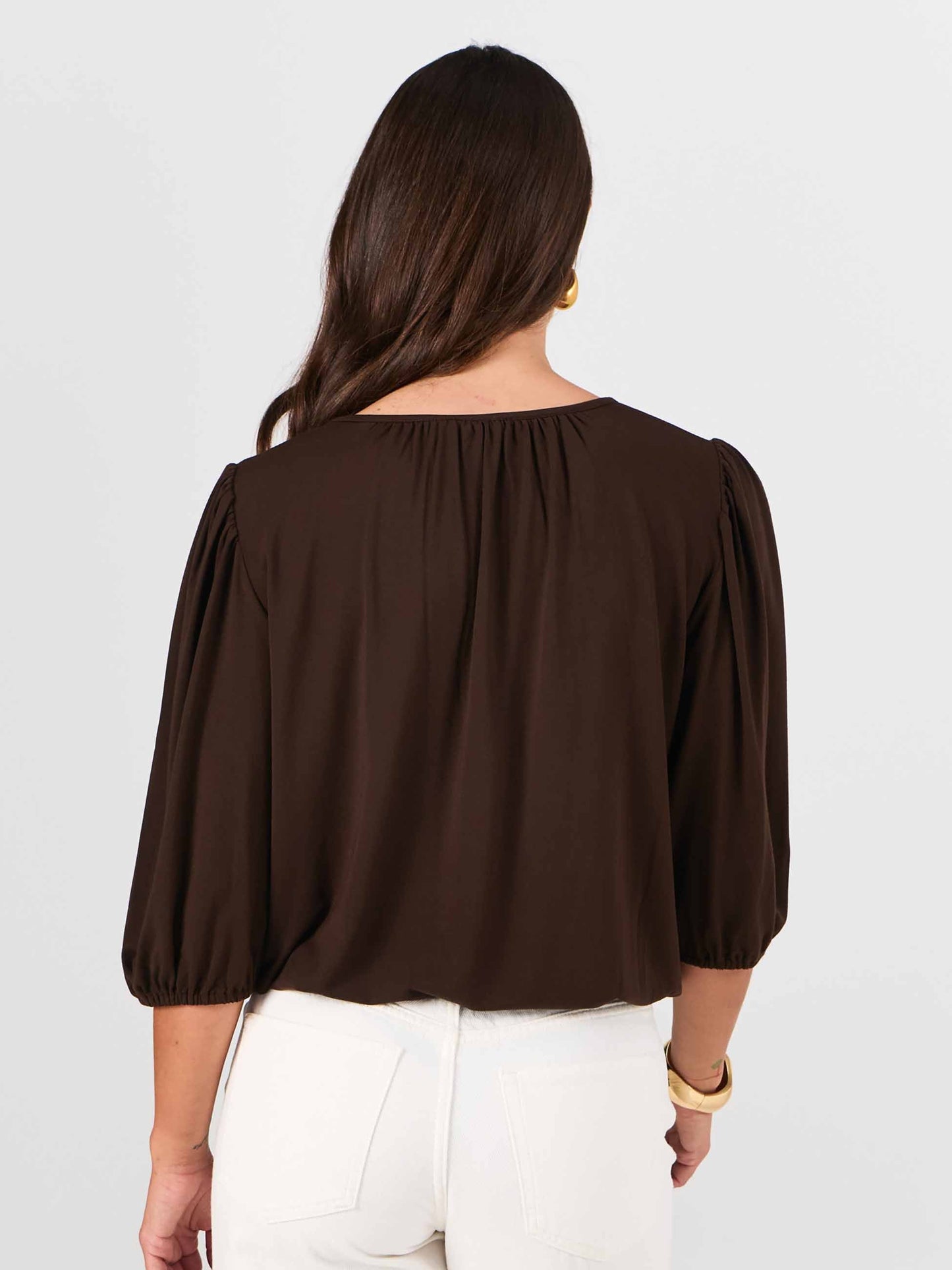Millie Modal Top - Coffee Bean