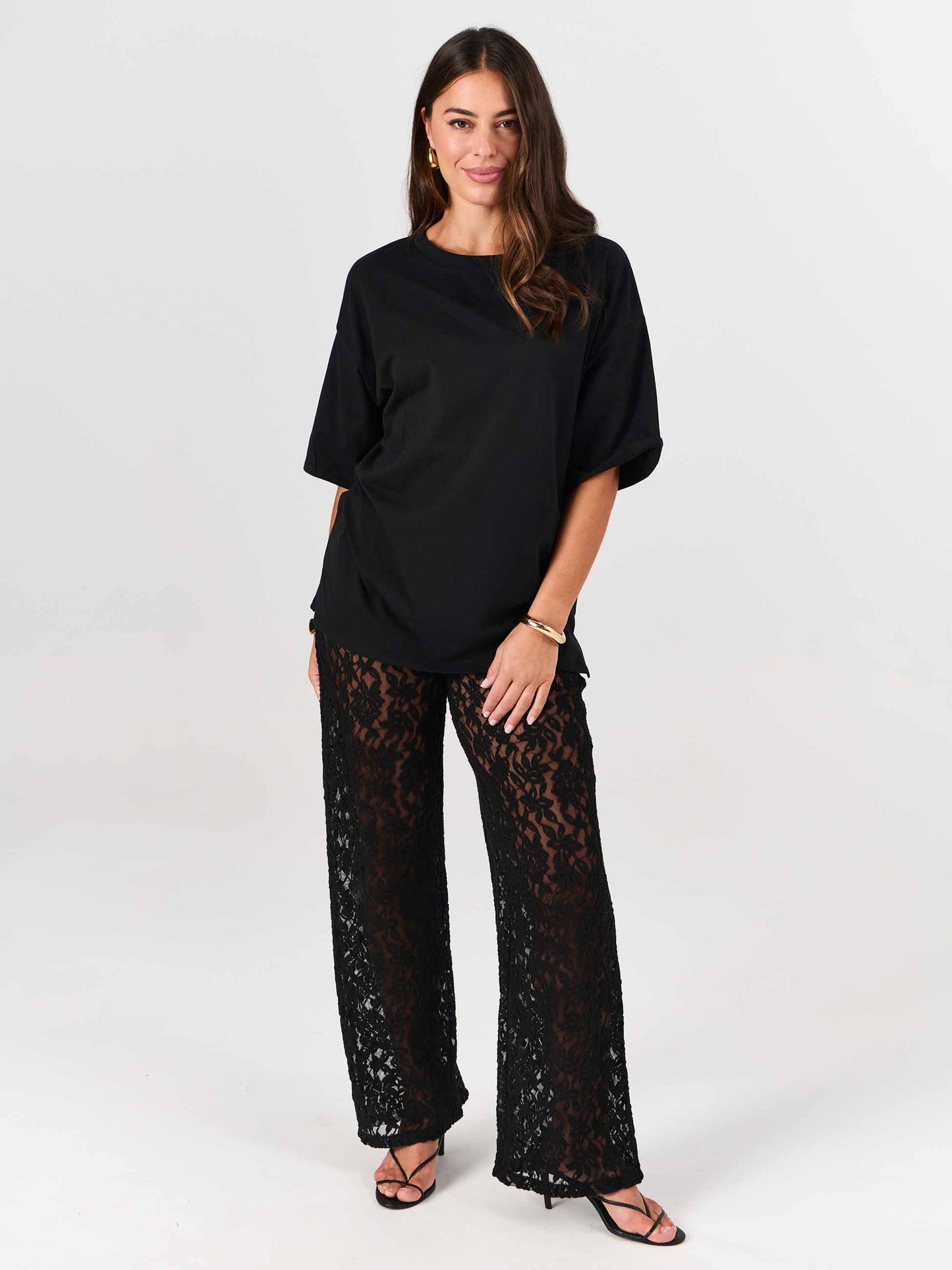 Chantelle Lace Pant - Black
