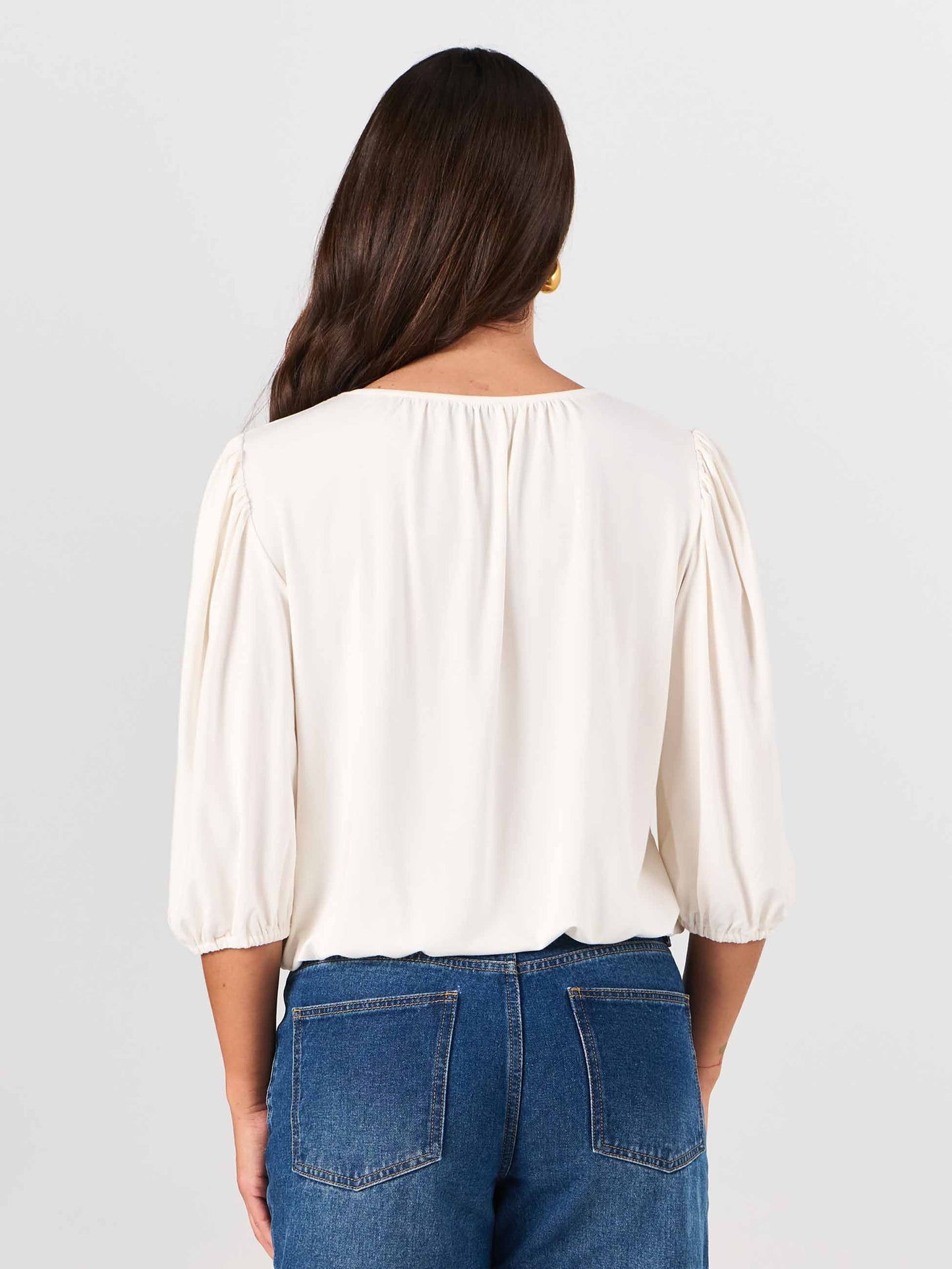 Millie Modal Top - Soft White