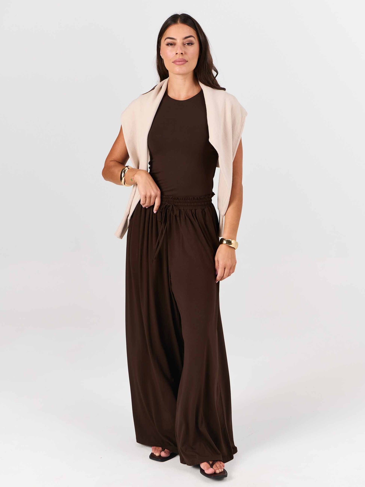 Rose Modal Pant - Coffee Bean