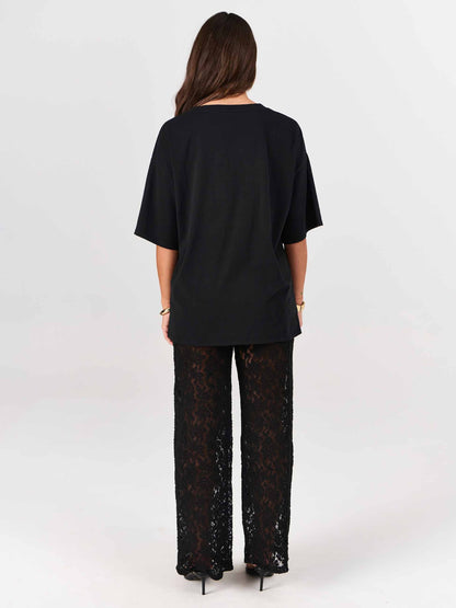 Chantelle Lace Pant - Black