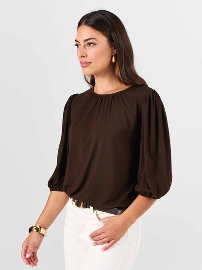 Millie Modal Top - Coffee Bean