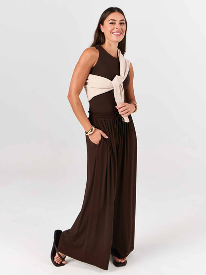 Rose Modal Pant - Coffee Bean
