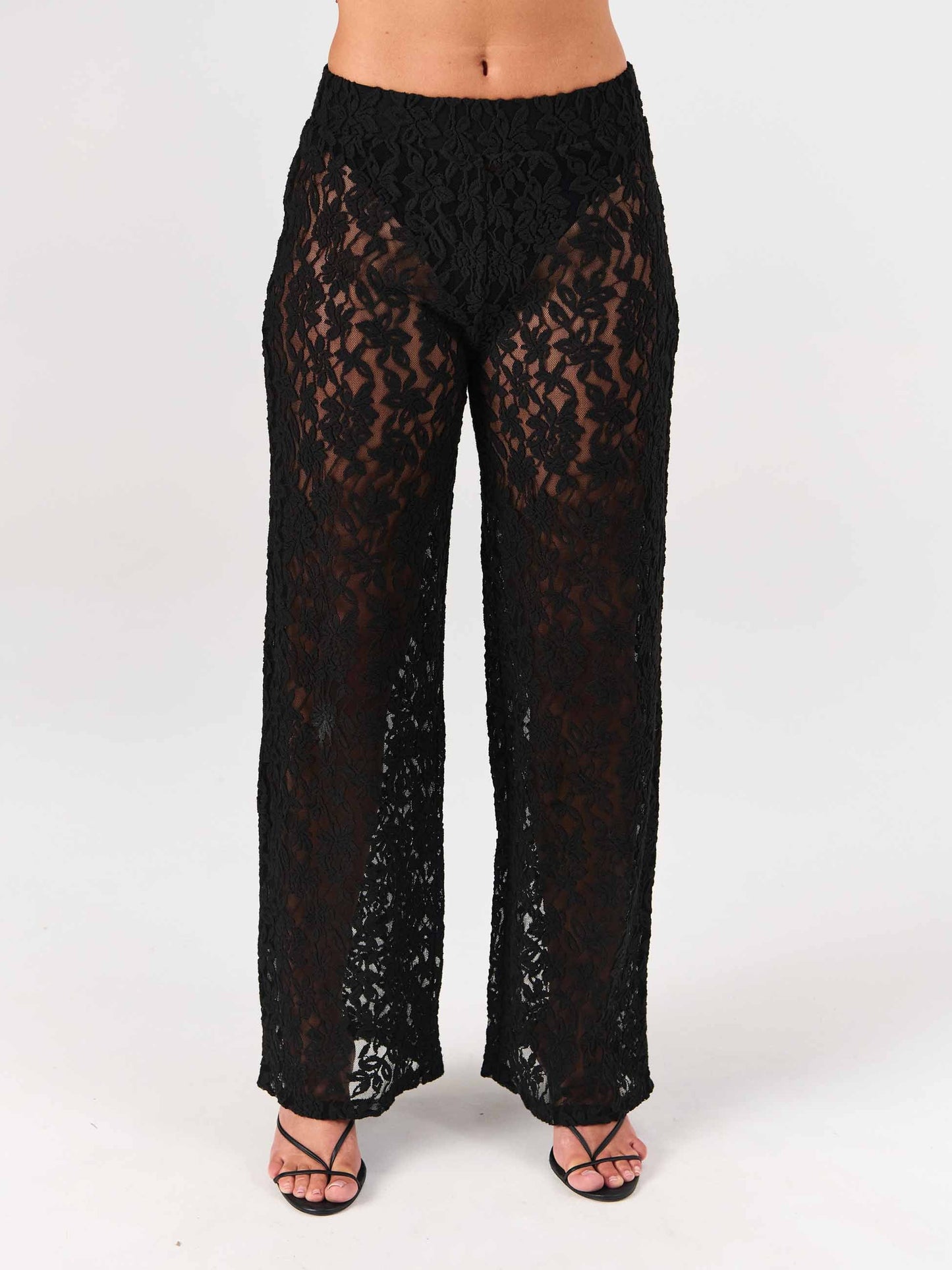 Chantelle Lace Pant - Black
