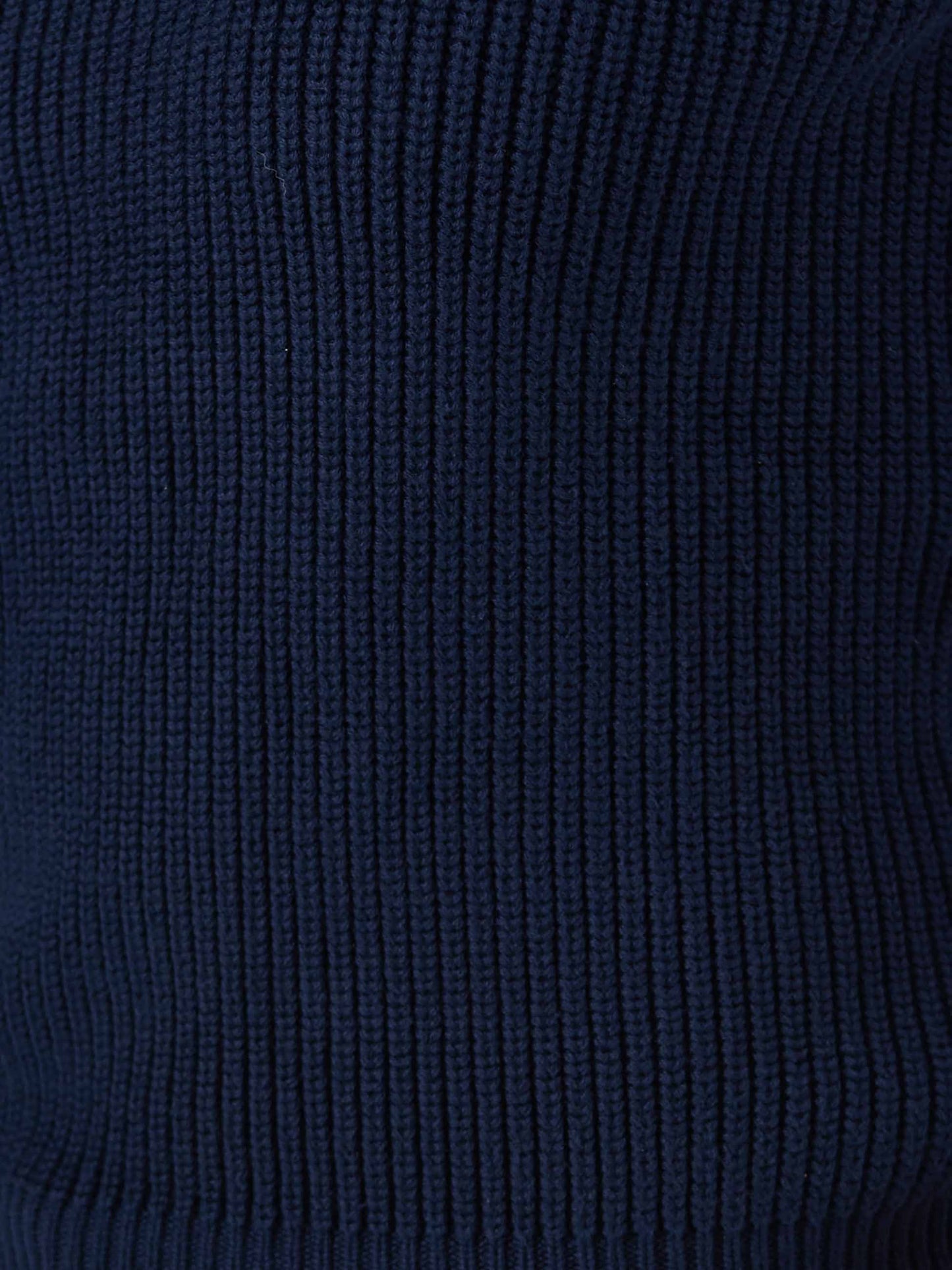 Claire Cotton Knit Top - Navy
