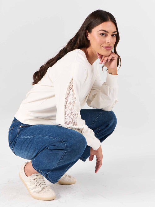 Lucy Sweatshirt - Soft White