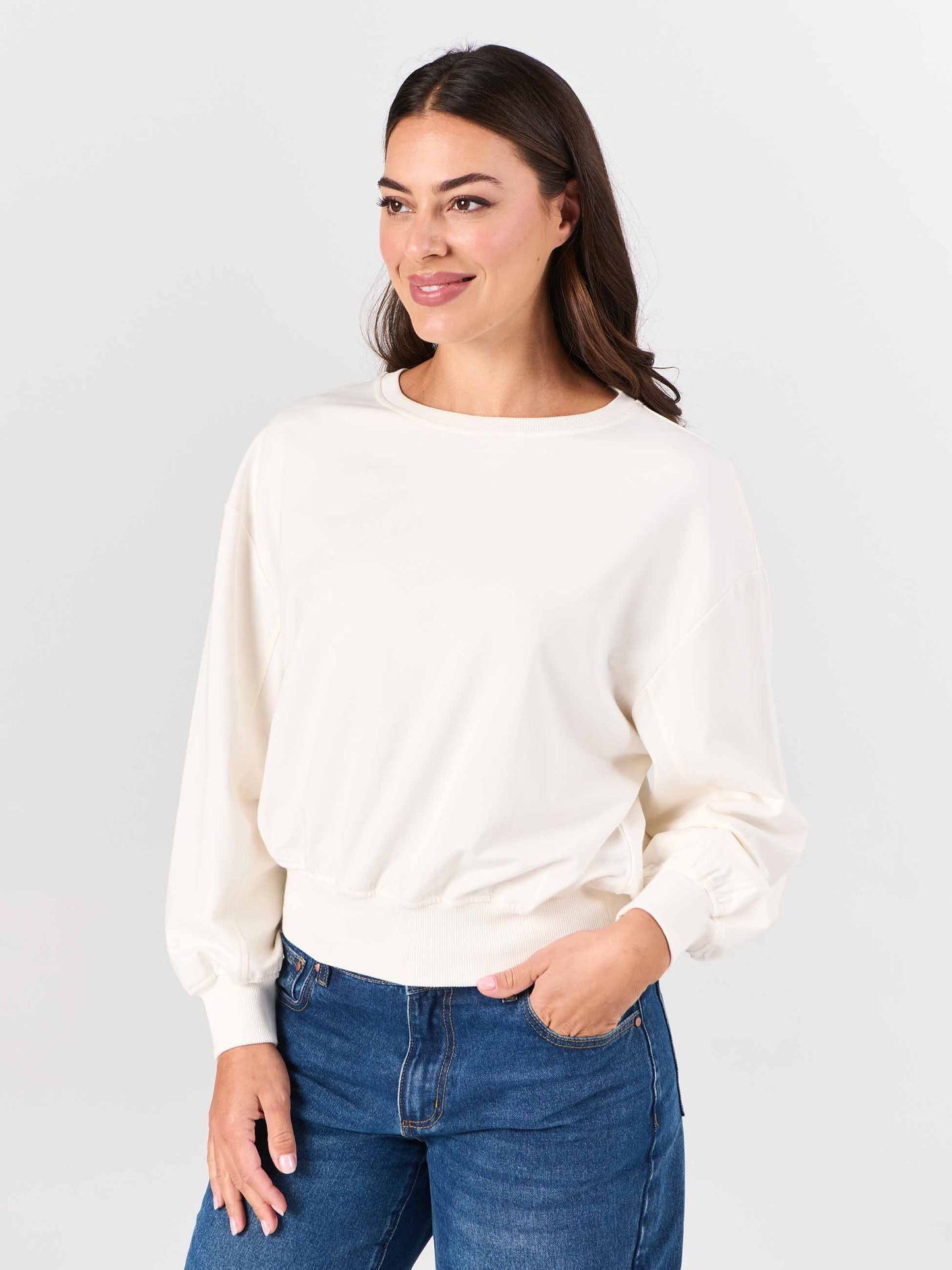 Samara Sweatshirt - Soft White
