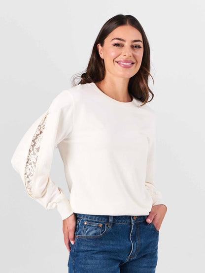 Lucy Sweatshirt - Soft White
