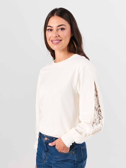 Lucy Sweatshirt - Soft White