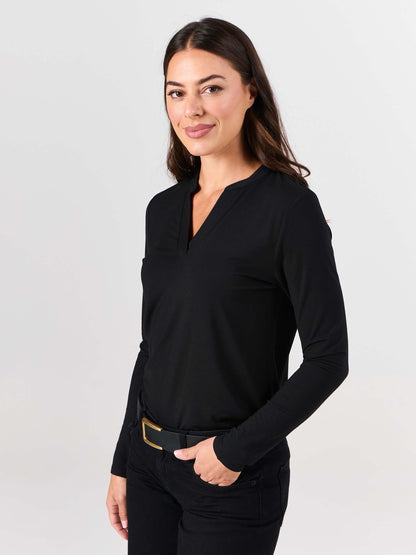 Nero Long Sleeve Top - Black