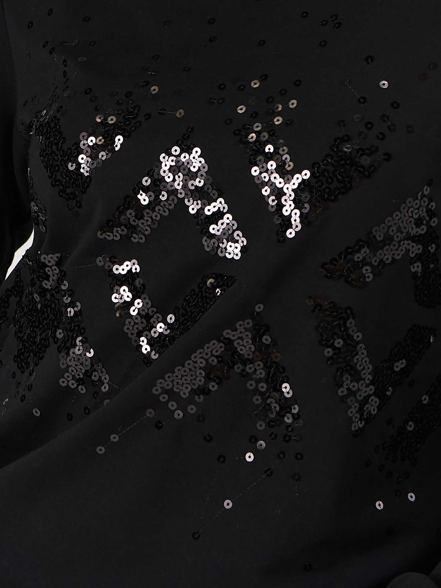 Natalie Sequin Sweatshirt - Black