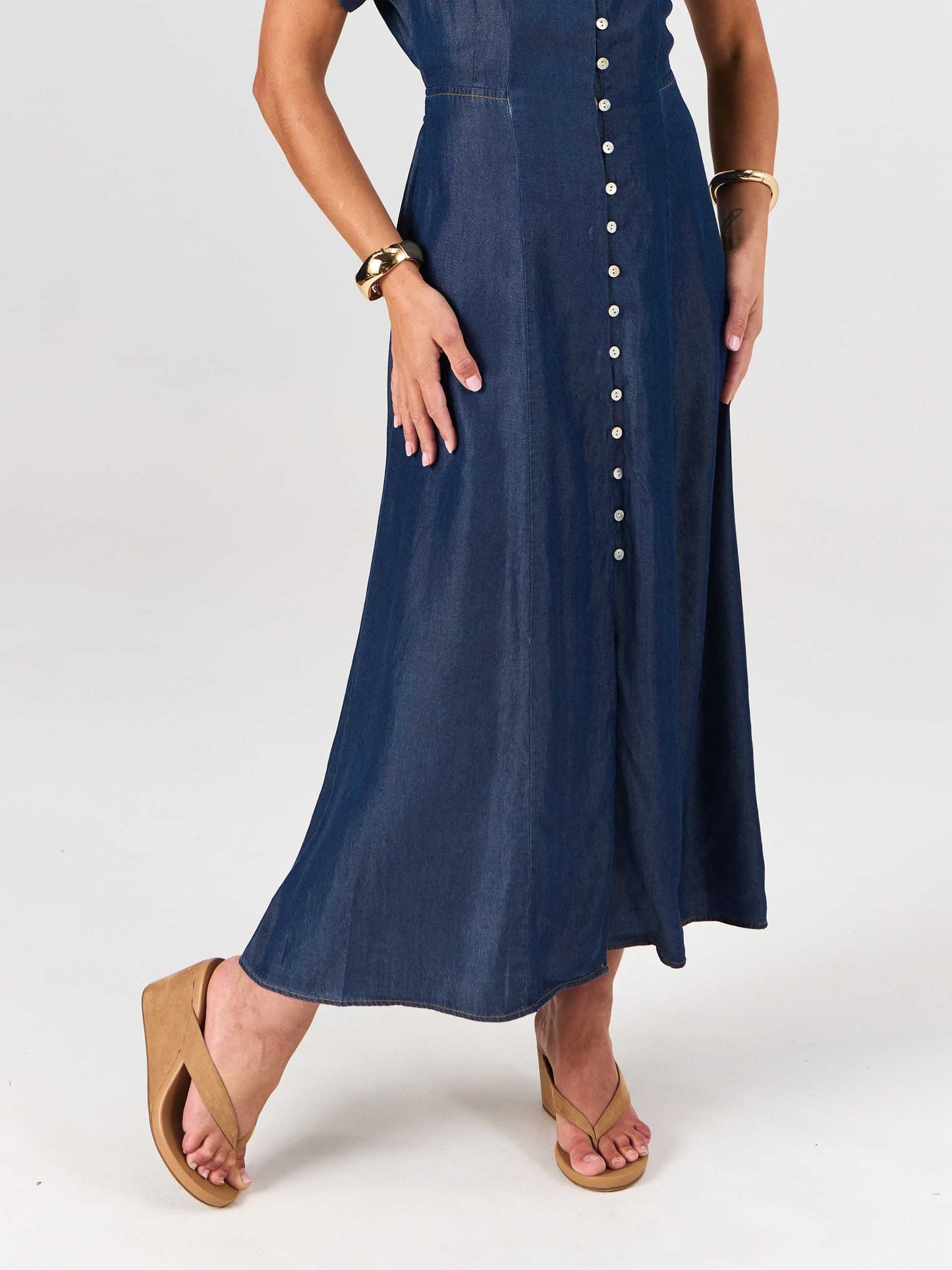 Capri Denim Tencel Dress - Dark Denim