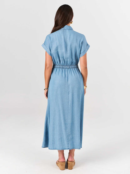 Capri Denim Tencel Dress - Light Denim