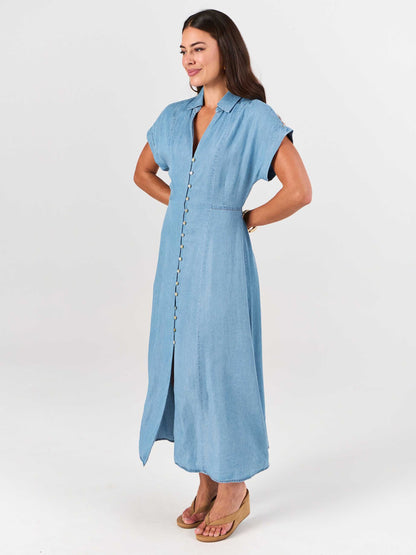 Capri Denim Tencel Dress - Light Denim