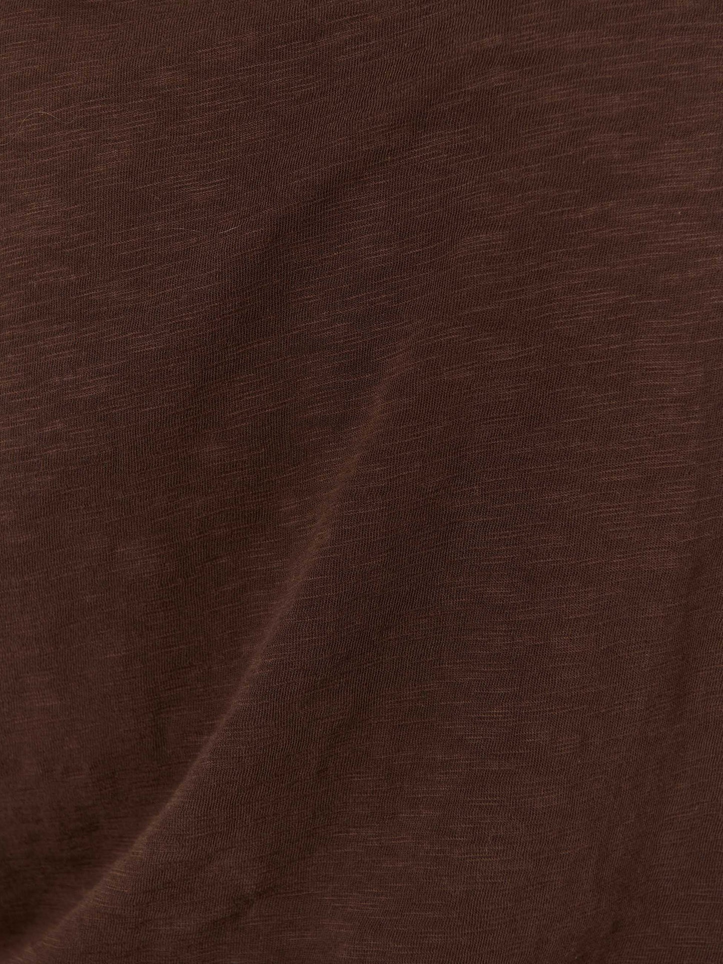 Textured Slub Luxe Layer Tee - Coffee Bean