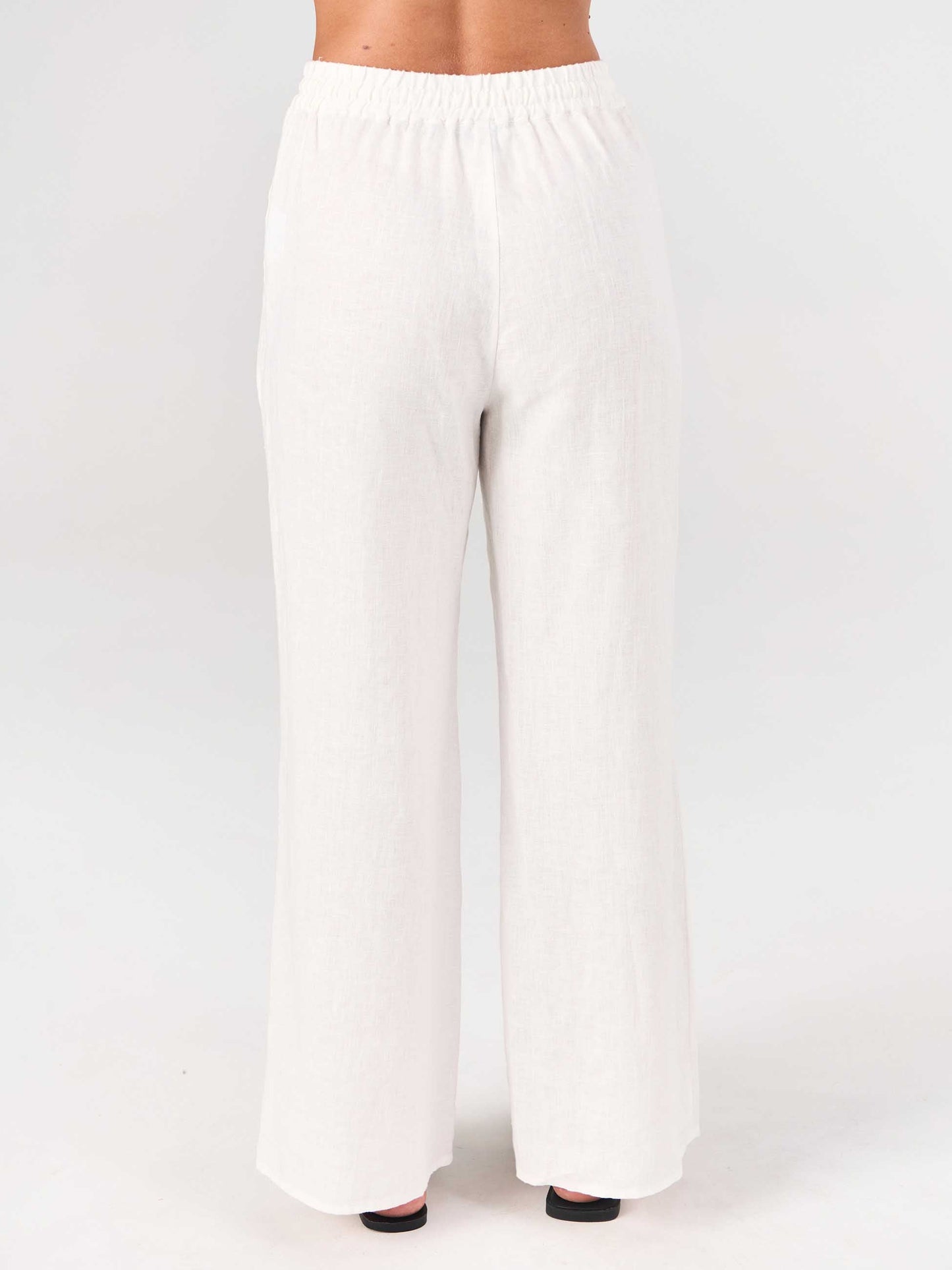 Sasha Linen Pants - White