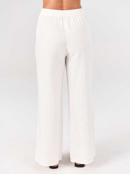 Sasha Linen Pants - White