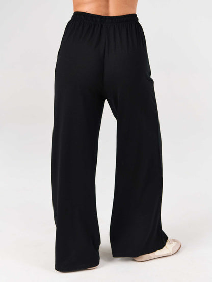 Merino Wool Lounge Pant - Black