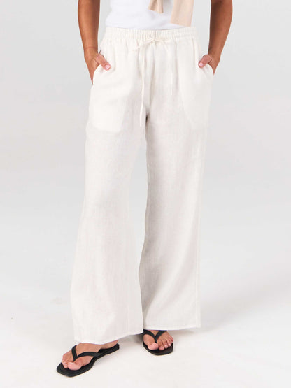 Sasha Linen Pants - White