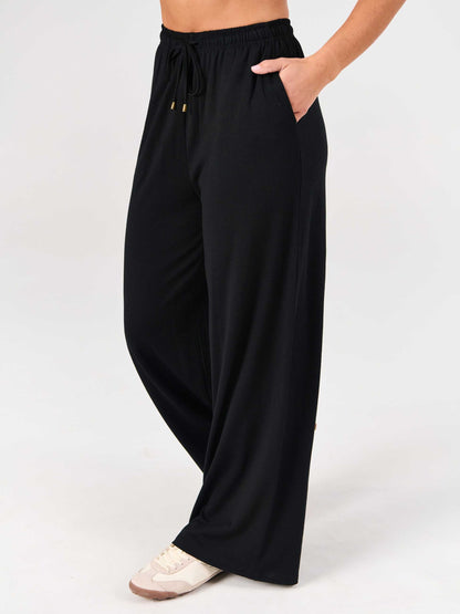 Merino Wool Lounge Pant - Black